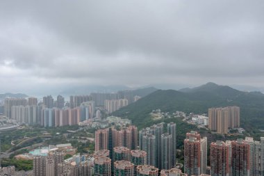 30 Nisan 2022 Po Lam, Hong Kong 'daki yerleşim bölgesi. 