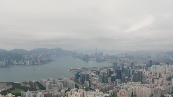 May 2022 View Point Victoria Harbor East Kowloon Hong Kong — Stock videók