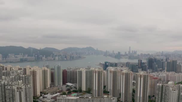 Maggio 2022 Punto Vista Victoria Harbor East Kowloon Hong Kong — Video Stock