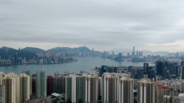 Mayo 2022 Punto Vista Victoria Harbor Desde East Kowloon Hong — Vídeos de Stock