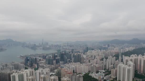 May 2022 View Hong Kong Urban East Kowloon — стокове відео