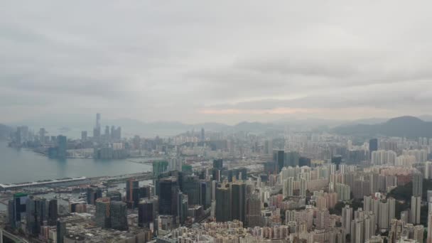 Mayo 2022 Vista Kwun Tong Enfoque Lado Este Hong Kong — Vídeos de Stock