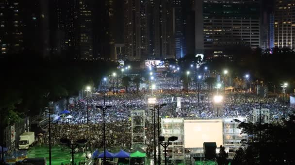 Junho 2019 Vigília Luz Das Velas Victoria Park — Vídeo de Stock