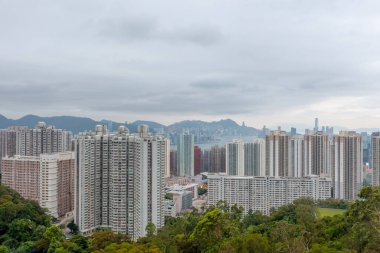 2 Mayıs 2022 Lam Tin, Hong Kong 'daki yerleşim bölgesi.