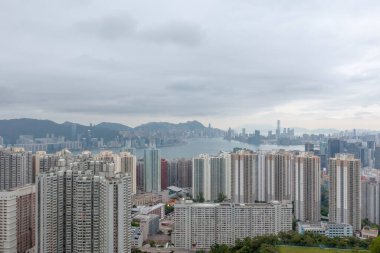 2 Mayıs 2022 Lam Tin, Hong Kong 'daki yerleşim bölgesi.