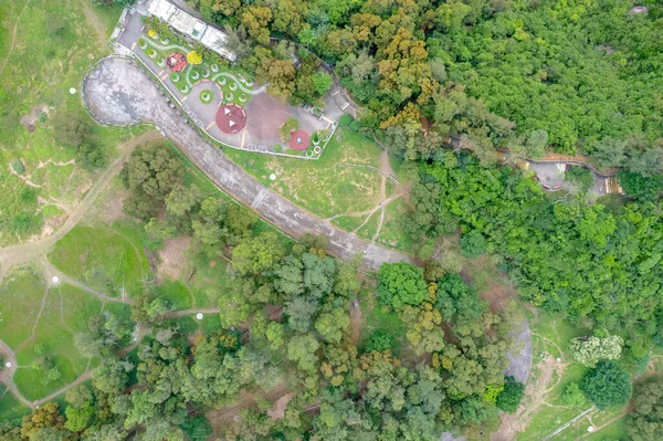 May 2022 Top View Yau Tong Central Sitting Out Area — Fotografia de Stock