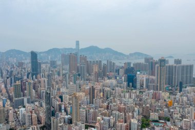 7 Mayıs 2021, Sham Shui Po 'nun batısındaki Kowloon şehri.