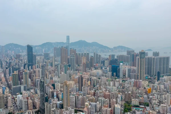 7 Mayıs 2021, Sham Shui Po 'nun batısındaki Kowloon şehri.