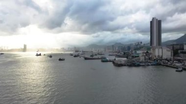 22 June 2019 waterfront Yau Tong residential district by the Victoria harbor