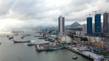 22 Haziran 2019 Yau Tong Lei Yue Mun su koyunun manzarası