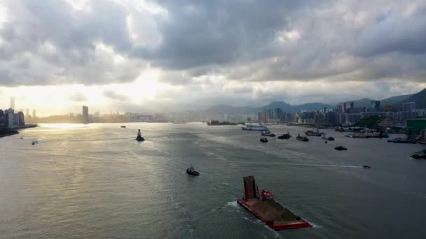 June 2019 Landscape Yau Tong Lei Yue Mun Water Bay — Stok video