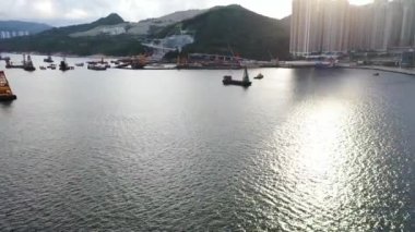 21 Haziran 2019 Junk Bay Köprüsü yapım aşamasında.