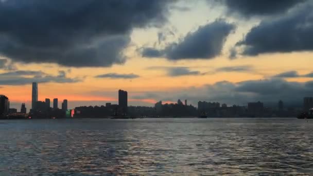 2019年6月7日香港のビクトリア港の風景 — ストック動画