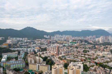 9 Mayıs 2022 Kowloon Doğu 'nun Kowloon Tong şehrinin manzarası.