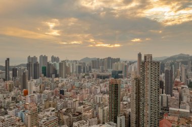 9 Mayıs 2022 Sham Shui Po 'nun batısında bir Kowloon şehri.
