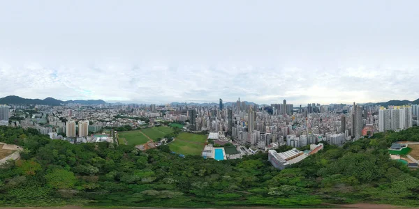 9 Mayıs 2022 Kowloon yarımadasının bir şehir manzarası, Hong Kong