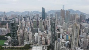 9 Mayıs 2022 Kowloon yarımadasındaki Kowloon şehri.