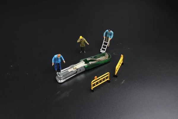 Mini Figure Stapler Image Use Office Equipment — стоковое фото