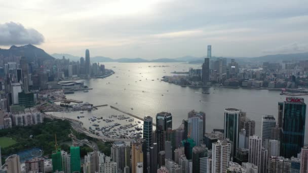 July 2019 Hong Kong Victoria Harbor Hong Kong City — Vídeos de Stock