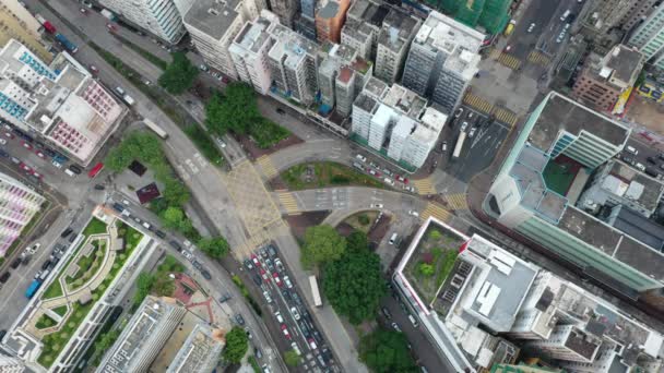 Sept 2019 Sham Shui Hong Kong Aerial View Hong Kong — 비디오