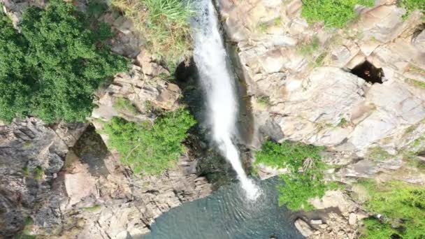 Oct 2019 Waterfall Bay Hong Kong Scenic View Waterfall Forest — Stockvideo