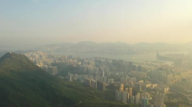 5 Oct 2019 Kowloon Peak, Hong Kong skyline at sunset