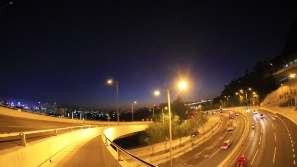 Jan 2018 Lung Cheung Road Carretera Hong Kong — Vídeo de stock