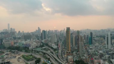 19 Ekim 2019 Prens Edward Yolu Batı, bir Kowloon şehri.