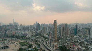 19 Ekim 2019 Prens Edward Yolu Batı, bir Kowloon şehri.