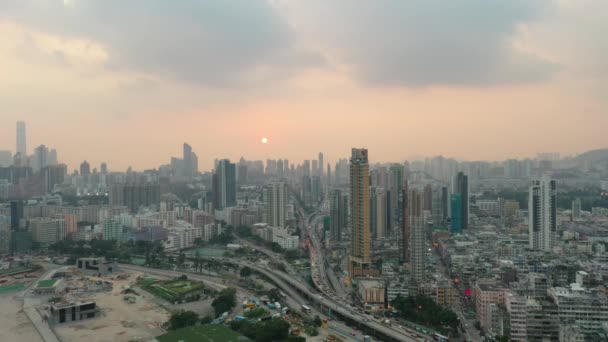 Oct 2019 Prince Edward Road West Cityscape Kowloon — Video Stock