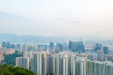20 Mayıs 2022 Doğu Kowloon 'da bir şehir manzarası. 