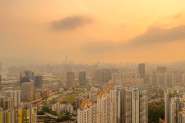 20 Mayıs 2022 Doğu Kowloon 'da bir şehir manzarası. 