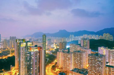 20 Mayıs 2022 Lion Rock Kowloon, Hong Kong 'un hemen yanında.