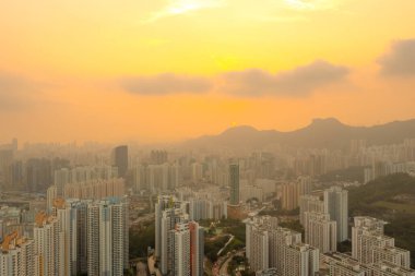 20 Mayıs 2022 Lion Rock Kowloon, Hong Kong 'un hemen yanında.