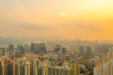 20 Mayıs 2022 Doğu Kowloon 'da bir şehir manzarası. 