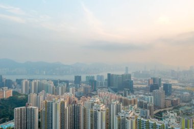 20 Mayıs 2022 Doğu Kowloon 'da bir şehir manzarası. 