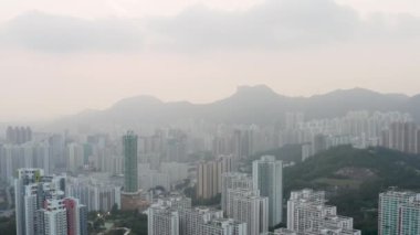 20 Mayıs 2022, günbatımı ve Lion Rock, Hong Kong yakınlarındaki mesken.