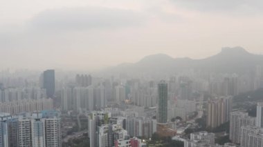 20 Mayıs 2022, günbatımı ve Lion Rock, Hong Kong yakınlarındaki mesken.