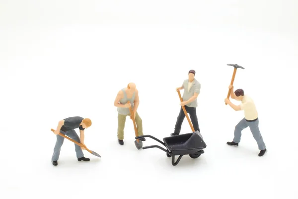 the mini of figure Construction worker characters set