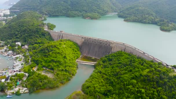 Maja 2022 Roku Widok Zbiornik Tai Tam Tuk Dam Hongkong — Wideo stockowe