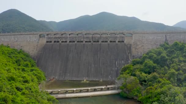 Mei 2022 Uitkijkpunt Tai Tam Tuk Reservoir Dam Hong Kong — Stockvideo