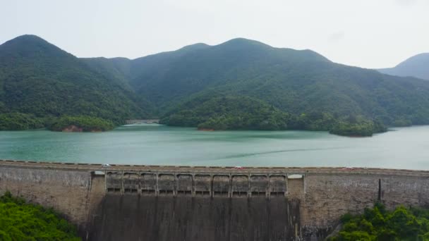 Maio 2022 Ponto Vista Tai Tam Tuk Reservoir Dam Hong — Vídeo de Stock
