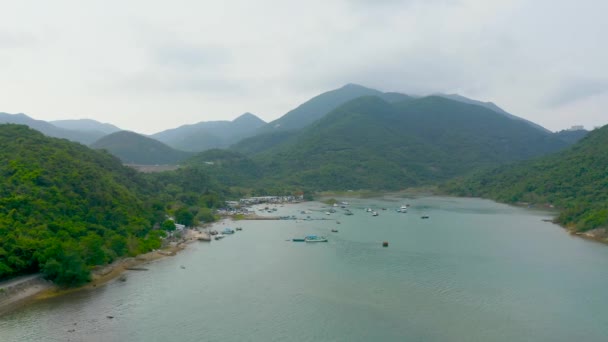 2022年5月21日香港のタイ タム港の風景 — ストック動画