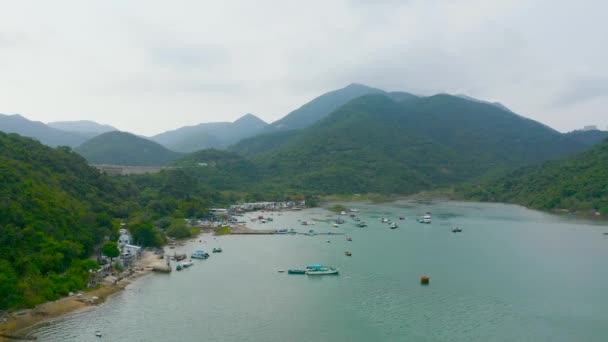 Maggio 2022 Paesaggio Del Porto Tai Tam Hong Kong — Video Stock