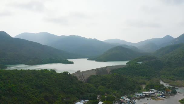 Maggio 2022 Vista Del Tai Tam Tuk Reservoir Nell Isola — Video Stock