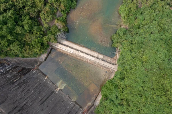 Maggio 2022 Punto Vista Tai Tam Tuk Reservoir Dam Hong — Foto Stock