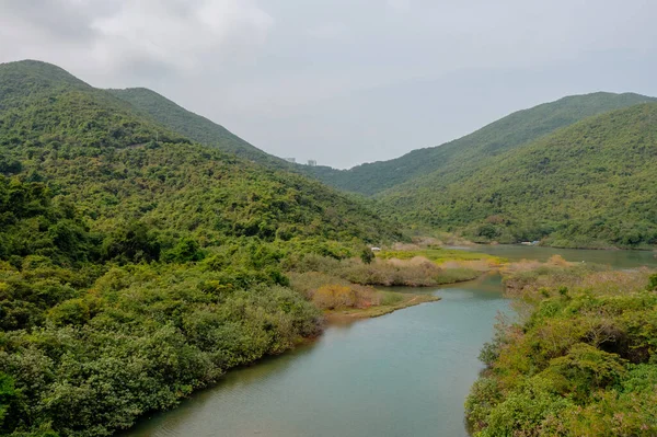 Mayo 2022 Paisaje Del Estuario Tai Tam Harbour —  Fotos de Stock