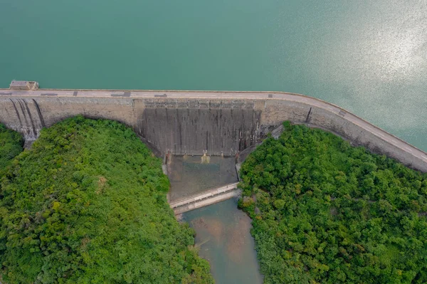 Maio 2022 Ponto Vista Tai Tam Tuk Reservoir Dam Hong — Fotografia de Stock