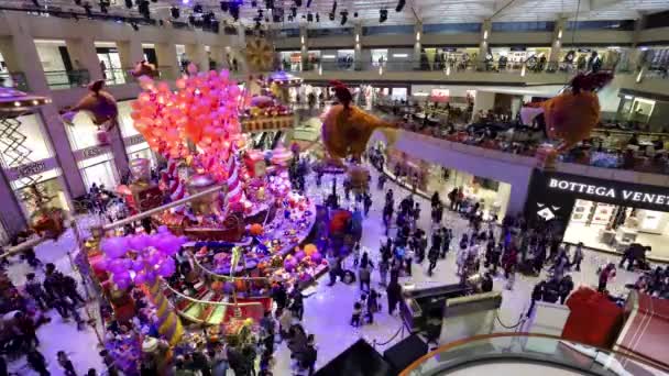 Déc 2018 Décorations Noël Centre Commercial Landmark Hong Kong — Video