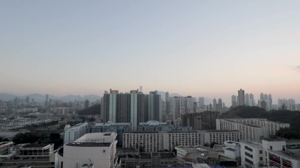 Дек 2018 Жилая Часть Города Sham Shui Гонконг — стоковое видео